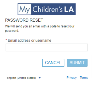 CHLA Patient Portal Forgot passwords