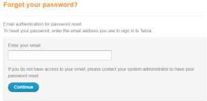 Forgot-your-password TEBRA Patient Portal