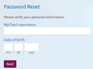 Lahey Patient Portal forgot password