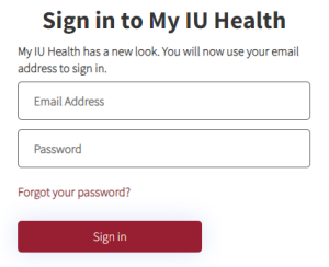 My IU Health Patient Portal Login