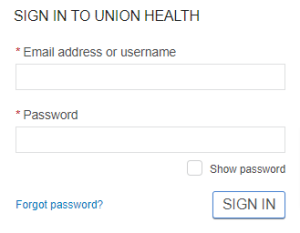 Union Hospital Patient Portal Login