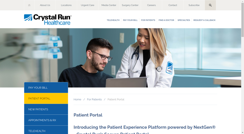 Crystal Run Patient Portal