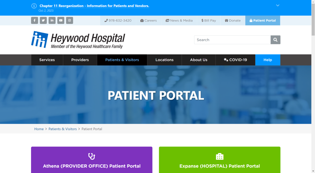 Heywood Patient Portal